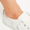 Thumbnail Image 3 of Diamond Heart Anklet 10K White Gold 9&quot;
