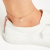 Thumbnail Image 2 of Diamond Heart Lock Anklet 10K Rose Gold 9"