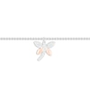 Thumbnail Image 2 of Diamond Dragonfly Anklet Sterling Silver & 10K Rose Gold 9&quot;
