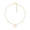 Thumbnail Image 1 of Diamond Butterfly Anklet 1/10 ct tw 10K Yellow Gold 9&quot;