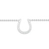 Thumbnail Image 2 of Diamond Horseshoe Anklet Sterling Silver 9&quot;
