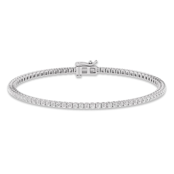 KAY Lab-Grown Diamonds Line Bracelet 2-1/2 ct tw 14K White Gold 7.25"