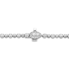 Forever Connected Diamond Bracelet 1 ct tw Pear & Round-cut 10K White Gold 7.25"