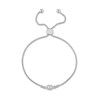 Thumbnail Image 2 of Forever Connected Diamond Bolo Bracelet 1/5 ct tw Round-Cut 10K White Gold 9.5&quot;