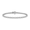 Thumbnail Image 2 of Forever Connected Diamond Bracelet 1 ct tw Round-Cut 10K White Gold 7.25&quot;