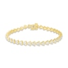 Diamond Bracelet 1 ct tw Round-cut 10K Yellow Gold 7.25"