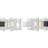 Thumbnail Image 3 of Men's Diamond Link Bracelet 1/15 ct tw Round-cut Yellow Ion-Plated Stainless Steel & Carbon Fiber 8.75&quot;
