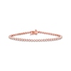 Thumbnail Image 1 of Diamond Tennis Bracelet 1 ct tw Round-cut 10K Rose Gold 7&quot;