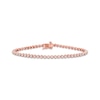 Thumbnail Image 0 of Diamond Tennis Bracelet 1 ct tw Round-cut 10K Rose Gold 7"