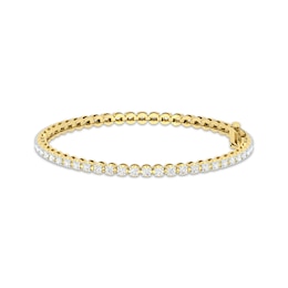 Diamond Tennis Bracelet 2 ct tw Round-cut 10K Yellow Gold 7"