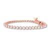 Thumbnail Image 1 of Diamond Tennis Bracelet 3 ct tw Round-cut 10K Rose Gold 7&quot;