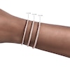 Thumbnail Image 2 of Diamond Tennis Bracelet 3 ct tw Round-cut 10K Rose Gold 7&quot;