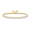 Thumbnail Image 1 of Diamond Tennis Bolo Bracelet 1 ct tw Round-cut 10K Yellow Gold 9.5&quot;