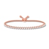 Thumbnail Image 0 of Diamond Bolo Bracelet 1 ct tw Round-cut 10K Rose Gold 9.5"