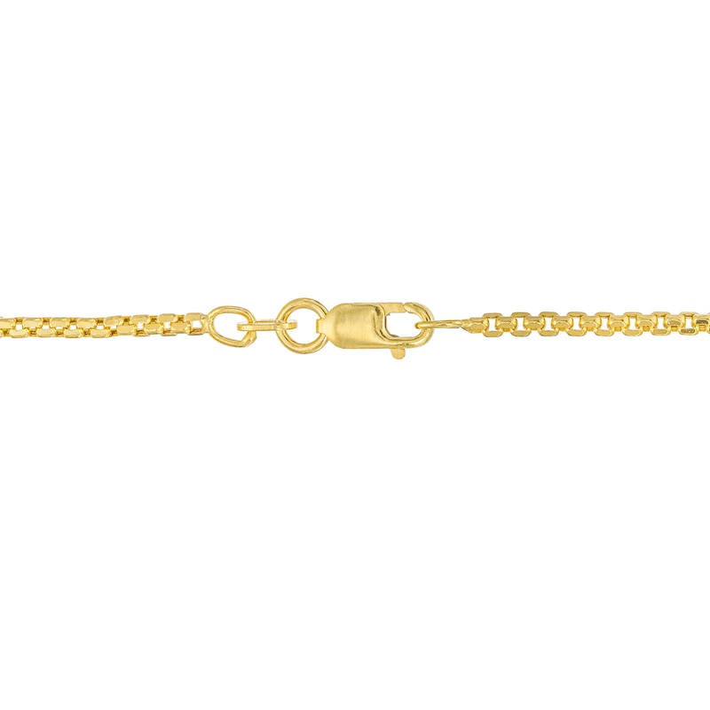 Main Image 3 of Men's Diamond Bar Necklace 1/3 ct tw Round-cut 10K Yellow Gold 22&quot;