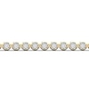 Men's Diamond Tennis Bracelet 2 ct tw Round-cut 10K Yellow Gold 8.5"