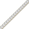 Men's Diamond Large Tennis Bracelet 2 ct tw Round-cut 10K Yellow Gold 8.5"