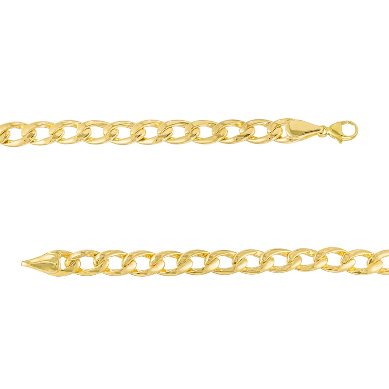 Men's Diamond Bar Bracelet 1/2 ct tw Round-cut 10K Yellow Gold 8.5"