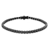 Thumbnail Image 1 of Men's Black Diamond Bracelet 4 ct tw Round-cut Sterling Silver 8.5"