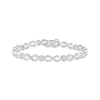 Thumbnail Image 1 of Diamond Infinity Link Bracelet 1/2 ct tw Round-cut Sterling Silver 7&quot;