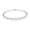 Thumbnail Image 1 of Diamond Tennis Bracelet 5-1/2 ct tw Pear & Round-cut 10K White Gold 7.5&quot;