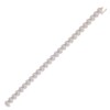 Diamond Heart Link Bracelet 1/4 ct tw Round-cut 10K Rose Gold 7"
