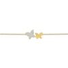 Thumbnail Image 2 of Diamond Butterfly Bracelet 1/8 ct tw Round-cut 10K Yellow Gold 7.5&quot;