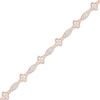 Thumbnail Image 2 of Diamond Milgrain Bracelet 1/4 ct tw Round-cut 10K Rose Gold 7.25&quot;