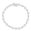Diamond Milgrain Bracelet 1/4 ct tw Round-cut Sterling Silver 7.25"