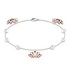 By Women For Women Diamond Lotus Bracelet 1/5 ct tw Round-cut 10K Two-Tone Gold  7.25"