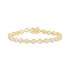 Thumbnail Image 1 of Diamond Tennis Bracelet 1/4 ct tw Round-cut 10K Yellow Gold 7.25&quot;