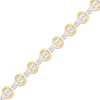 Thumbnail Image 2 of Diamond Tennis Bracelet 1/4 ct tw Round-cut 10K Yellow Gold 7.25&quot;