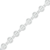 Diamond Tennis Bracelet 1/4 ct tw Round-cut 10K White Gold 7.25"