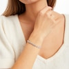 Thumbnail Image 3 of Diamond Tennis Bracelet 1/4 ct tw Round-cut 10K White Gold 7.25&quot;