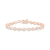 Thumbnail Image 0 of Diamond Tennis Bracelet 1/4 ct tw Round-cut 10K Rose Gold 7.25"