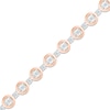 Thumbnail Image 1 of Diamond Tennis Bracelet 1/4 ct tw Round-cut 10K Rose Gold 7.25"