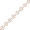 Thumbnail Image 2 of Diamond Tennis Bracelet 1/4 ct tw Round-cut 10K Rose Gold 7.25&quot;