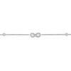 Thumbnail Image 2 of Diamond Infinity Bracelet 1/10 ct tw Round-cut Sterling Silver 7.5&quot;