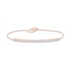 Thumbnail Image 0 of Diamond Line Bracelet 1/4 ct tw Round-cut 10K Rose Gold 7.5"