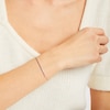 Thumbnail Image 2 of Diamond Line Bracelet 1/4 ct tw Round-cut 10K Rose Gold 7.5&quot;