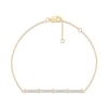 Thumbnail Image 2 of Diamond Bracelet 1/5 ct tw Round-cut 10K Yellow Gold 7.5&quot;