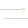 Thumbnail Image 2 of Diamond Heart Station Bracelet 1/15 ct tw Round-cut 10K Rose Gold 7.5&quot;