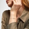 Thumbnail Image 3 of Diamond Heart Bracelet 1/8 ct tw Round-cut Sterling Silver 7.5"