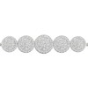 Thumbnail Image 2 of Multi-Diamond Five Circle Bolo Bracelet 1/2 ct tw Round-cut 10K White Gold