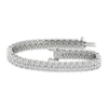 Diamond Line Bracelet 7 ct tw Pear, Marquise & Round-cut 14K White Gold 7.25"
