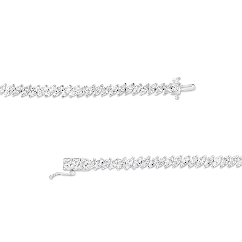 Main Image 2 of Diamond Line Bracelet 7 ct tw Marquise-cut 14K White Gold 7.25&quot;