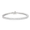 Thumbnail Image 3 of Diamond Line Bracelet 7 ct tw Marquise-cut 14K White Gold 7.25&quot;