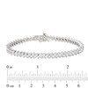 Thumbnail Image 4 of Diamond Line Bracelet 7 ct tw Marquise-cut 14K White Gold 7.25&quot;