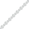 Thumbnail Image 2 of Diamond Horizontal Heart Tennis Bracelet 1/2 ct tw Round-cut Sterling Silver 7.5&quot;