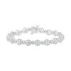 Thumbnail Image 1 of Multi-Diamond Tennis Bracelet 1/2 ct tw Round-cut Sterling Silver 7&quot;